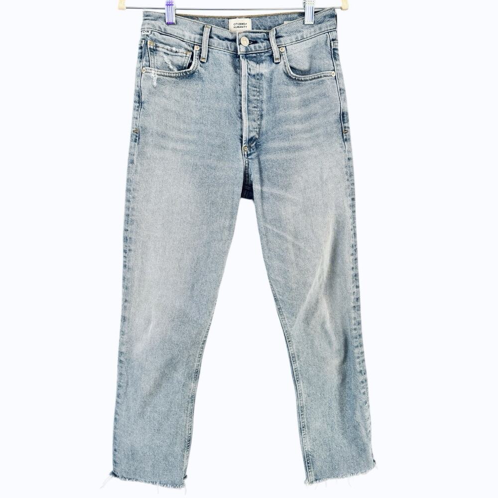 Citizens of Humanity Jeans Charlotte Crop Straight Leg Size 26